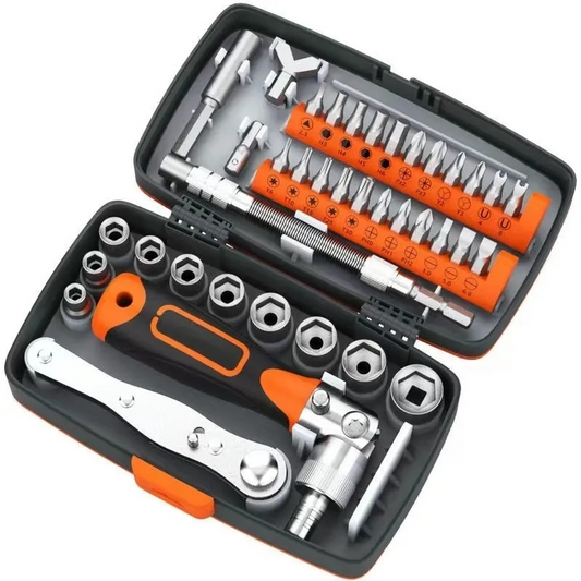 CraftVibe™ 38 in 1 Set of multifunctional screwdrivers with retractor and box